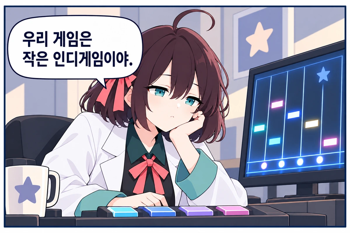 1화면. 작은 인디게임, 리듬으로 부탁해