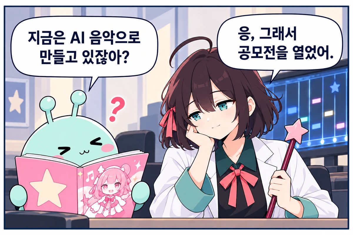 10화면. 그래서 첫 공모전을 열었어