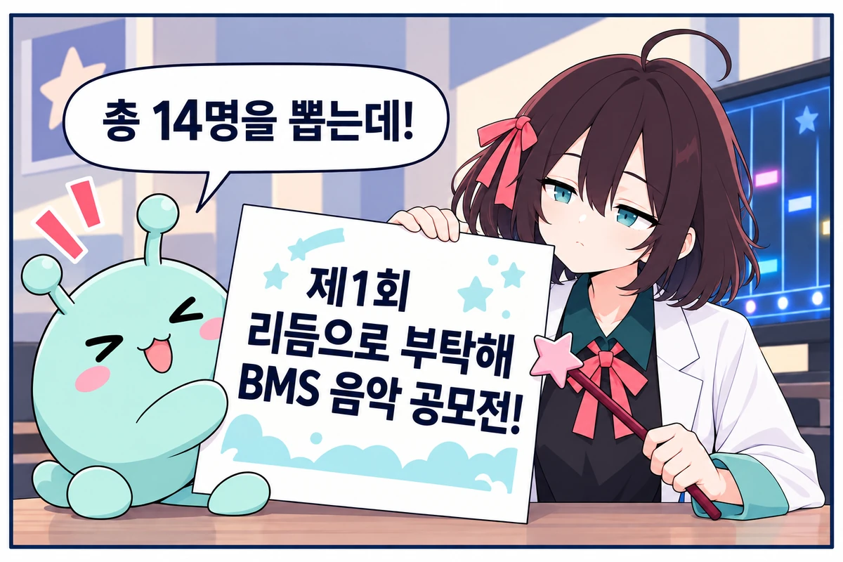 11화면. 총 14명의 아티스트를 기다립니다