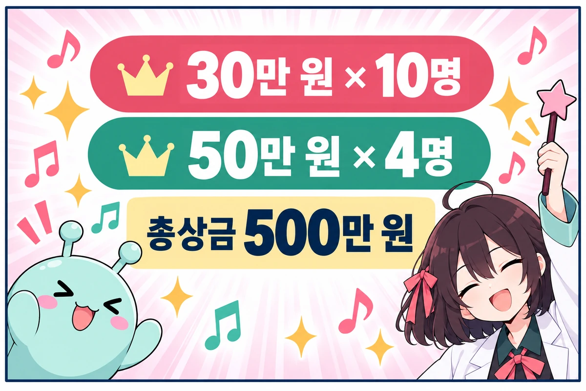 12화면. 총상금 500만 원
